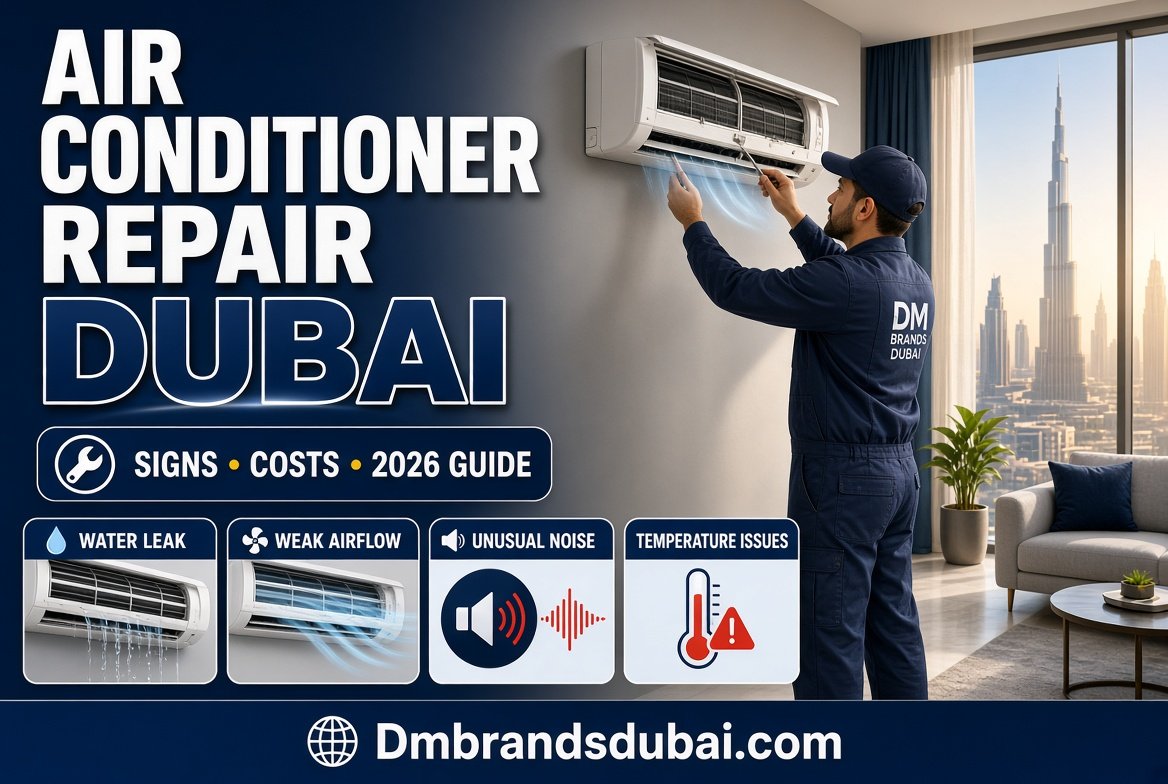 Air Conditioner Repair in Dubai: Signs, Costs and What to Expect (2026) - DMBrandsDubai