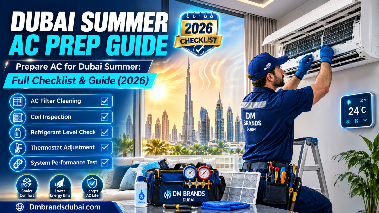 Prepare AC for Dubai Summer: Full Checklist & Guide (2026) – DMBrandsDubai