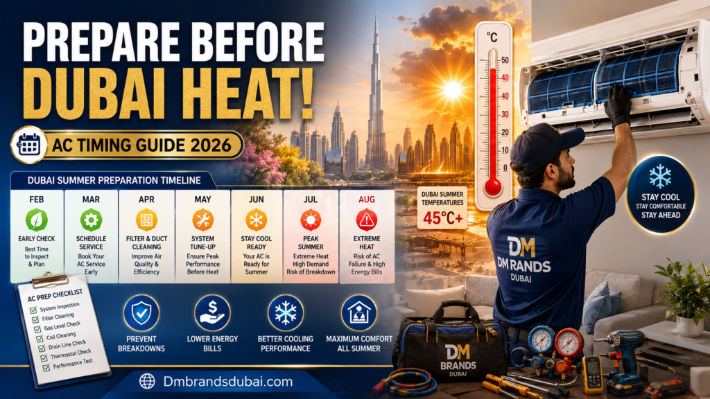 Prepare AC for Dubai Summer: Full Checklist & Guide (2026) – DMBrandsDubai