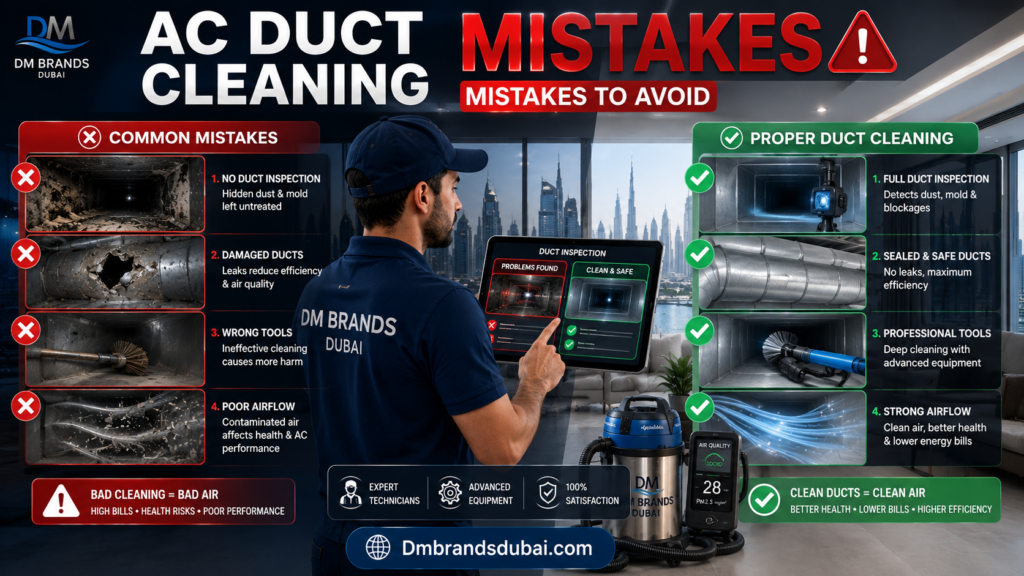 AC Duct Cleaning Dubai: What It Costs, and When You Need It - DM Brands Dubai 2026