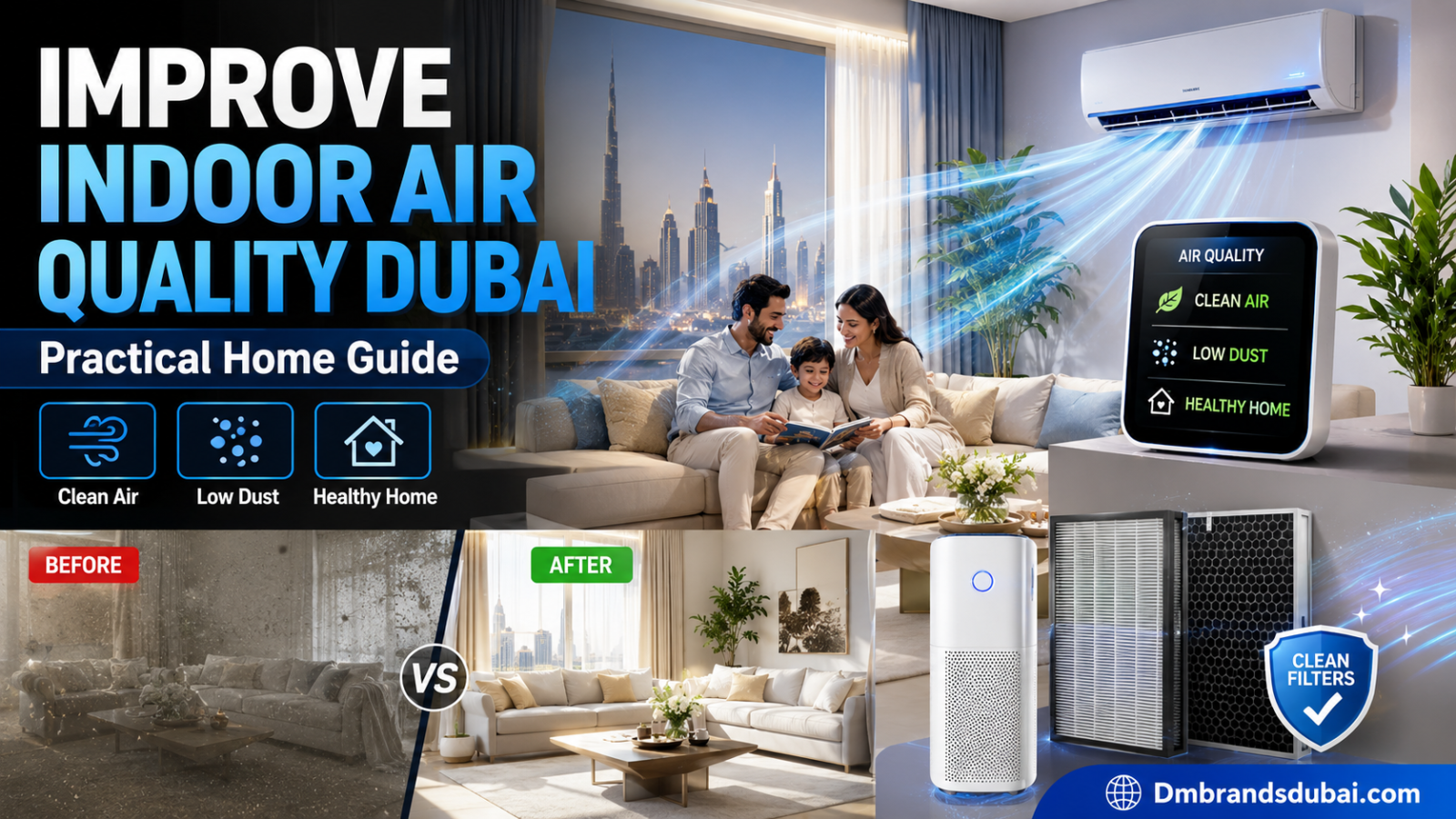 How to Improve Indoor Air Quality Dubai: A Practical Home Guide - DmBrandsDubai 2026