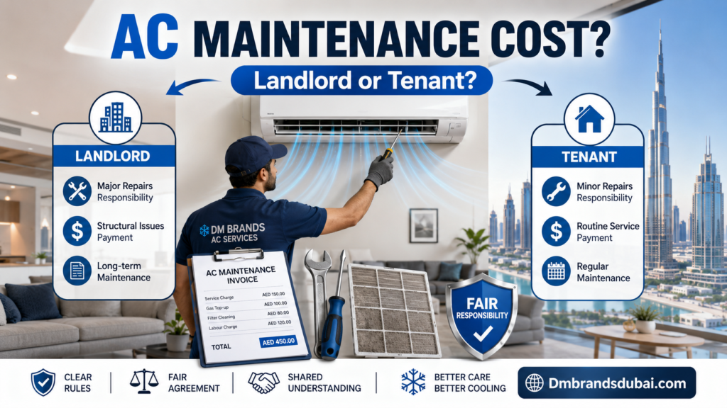 Who Pays for AC Maintenance in Dubai? Landlord vs Tenant Rules - DMBrandsDubai 2026
