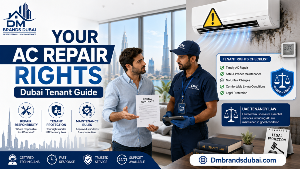 Tenant AC Repair Rights Dubai: Your Full Legal Guide - DMBrandsDubai (2026)