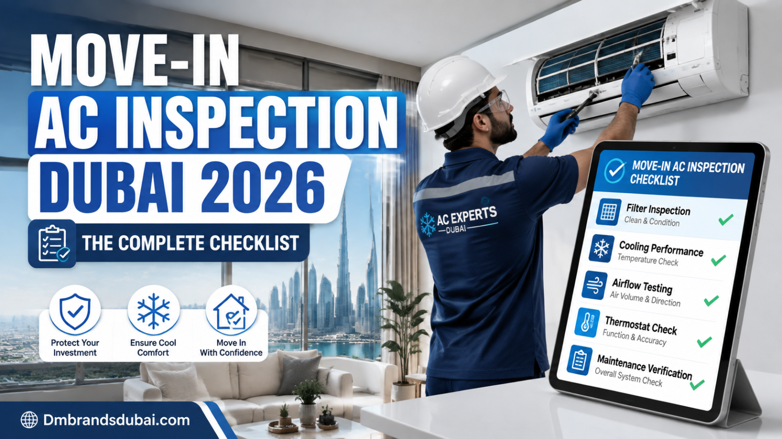 Move-In AC Inspection Dubai: The Complete Checklist (2026) - DMBrandsDubai