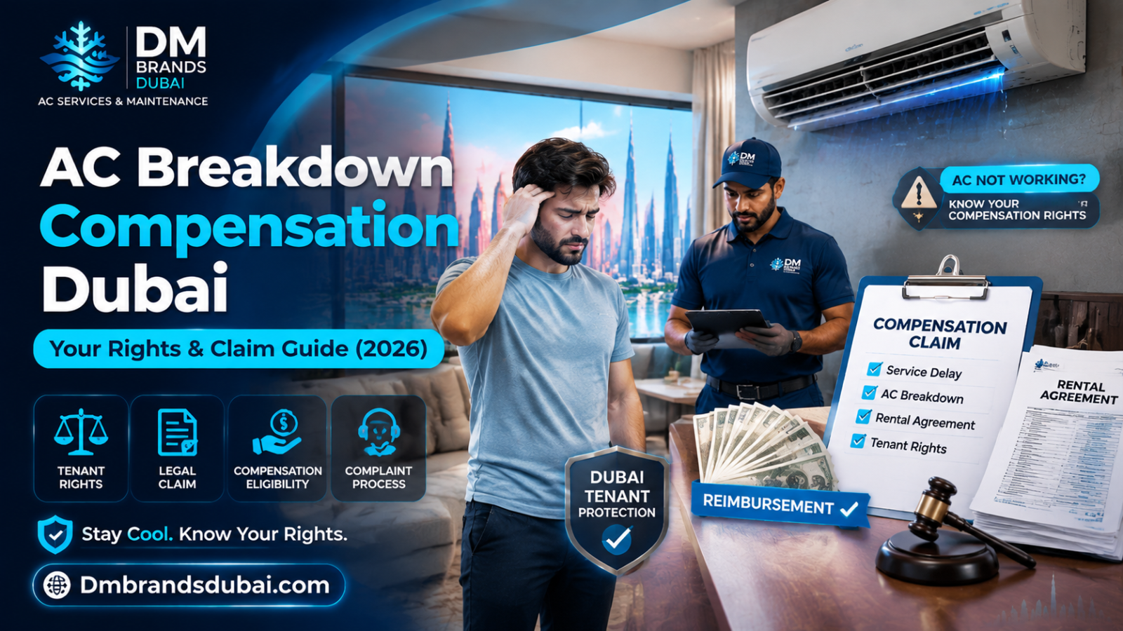 AC Breakdown Compensation Dubai: Your Rights & Claim Guide (2026) – DMBrandsDubai