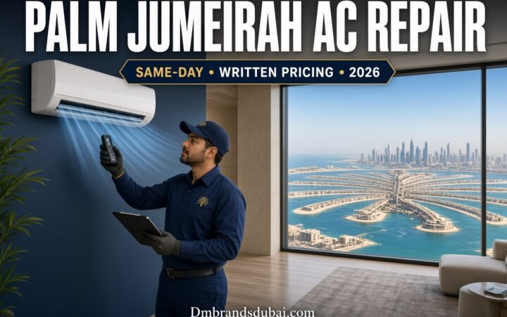Palm Jumeirah AC Repair: Same-Day Service & Written Pricing 2026 - DMBrandsDubai