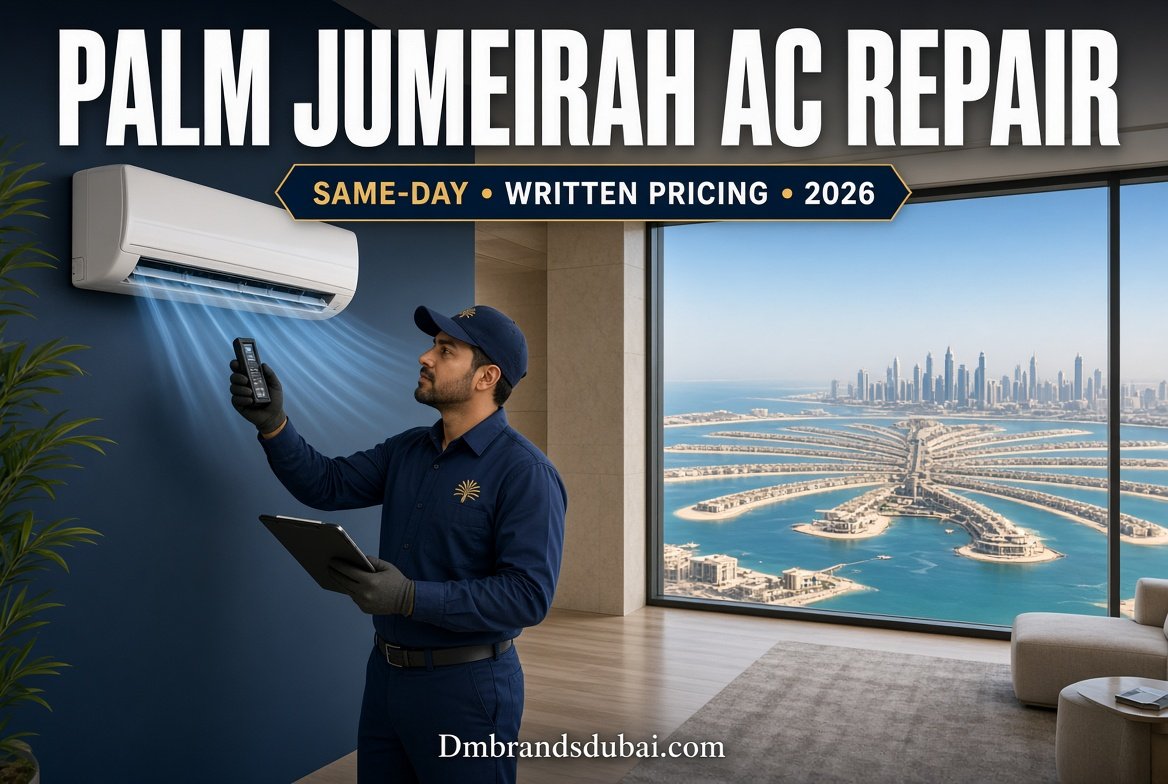 Palm Jumeirah AC Repair: Same-Day Service & Written Pricing 2026 - DMBrandsDubai