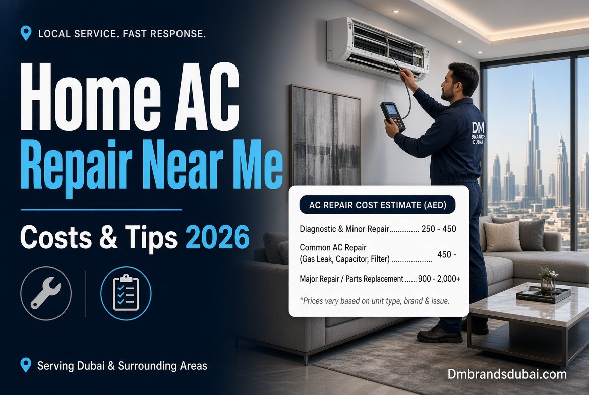 Home Air Conditioner Repair Near Me: Costs & Tips 2026 - DMBrandsDubai