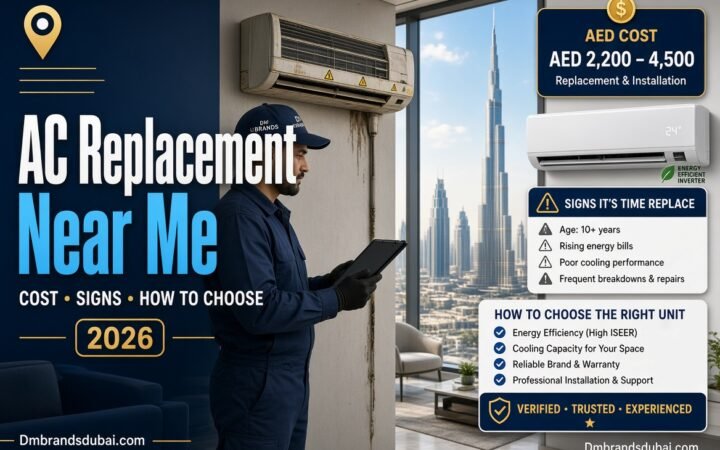 Air Conditioner Replacement Near Me: Cost, Signs, and How to Choose 2026 - DMBrandsDubai