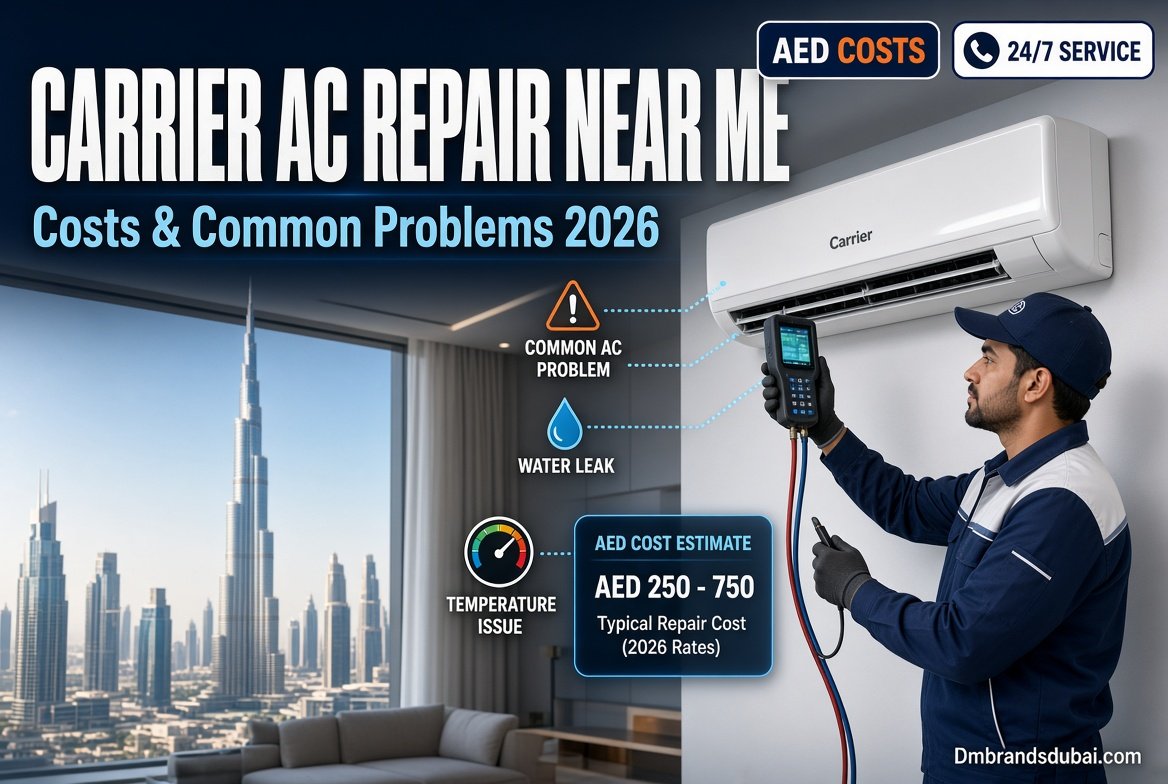 Carrier AC Repair Near Me: Costs and Common Problems 2026 - DmBrandsDubai