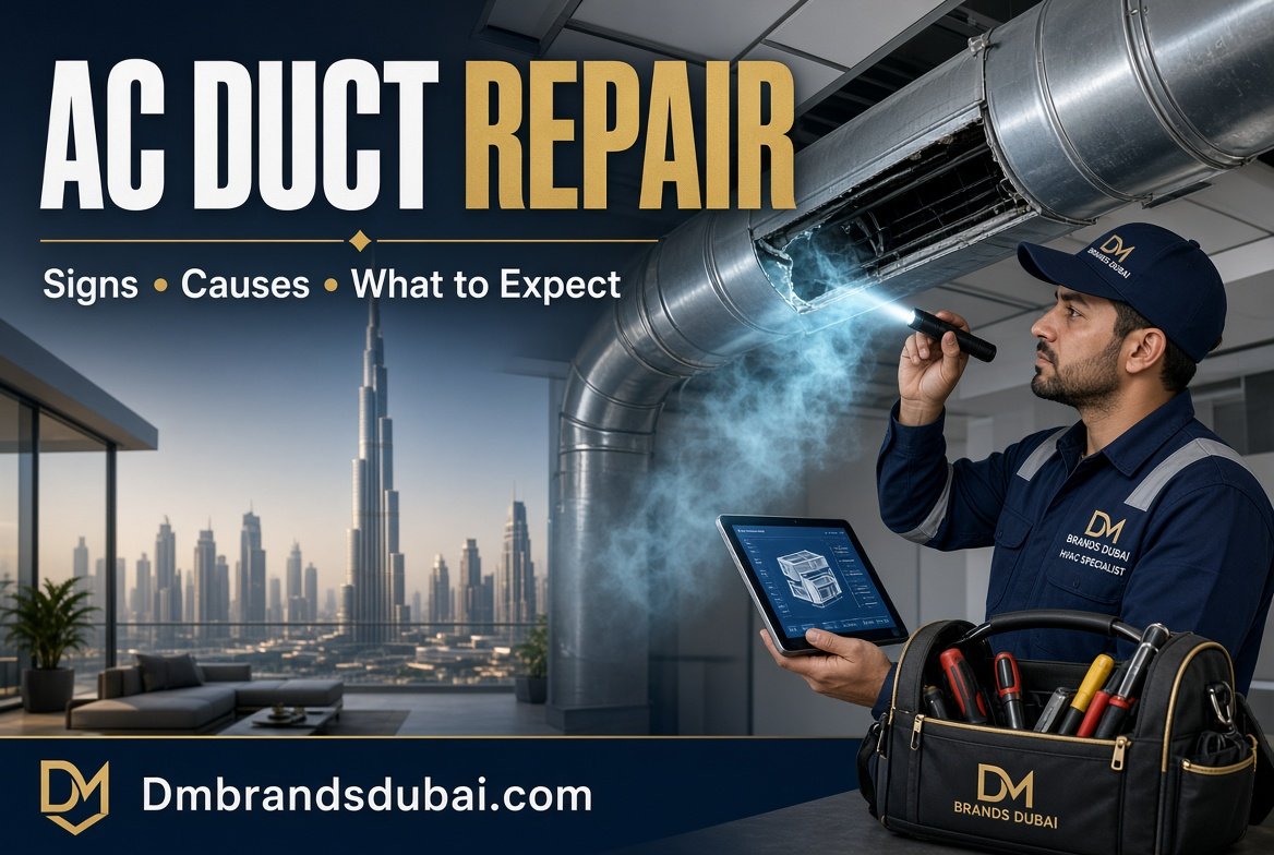 AC Duct Repair: Signs, Causes, and What to Expect 2026 - DMBrandsDubai 