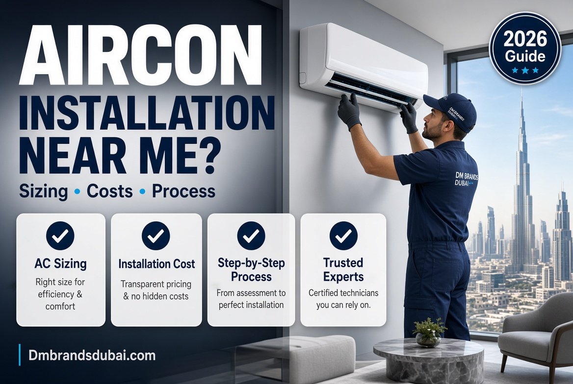 Aircon Installation Near Me: Sizing, Costs, Process and Trusted Experts 2026 - DMBrandsDubai