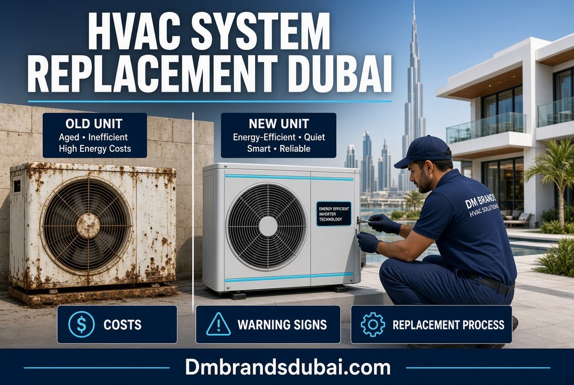 HVAC System Replacement in Dubai: Costs, Signs and Process 2026 - DMBrandsDubai