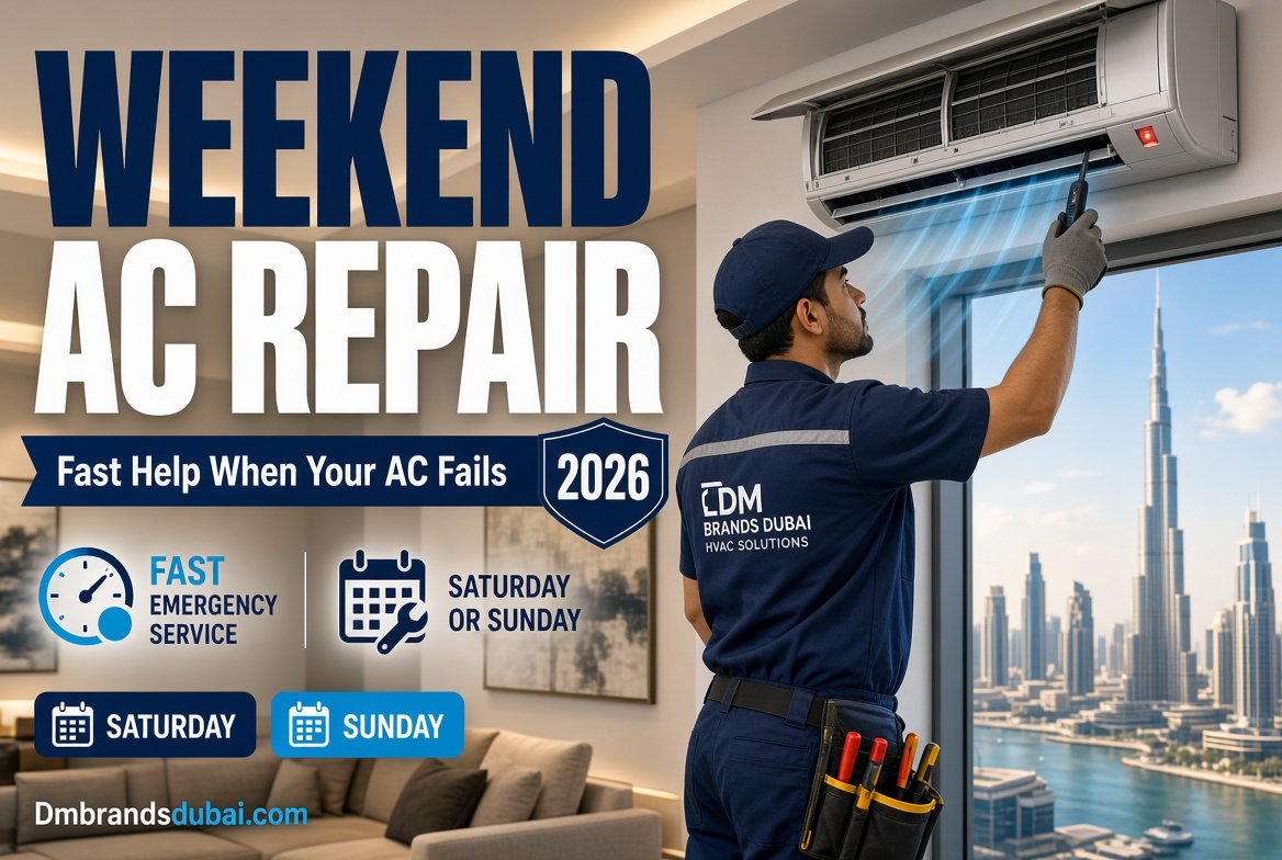 Weekend AC Repair: Fast, Reliable Help When Your AC Fails on Saturday or Sunday 2026 - DMBrandsDubai