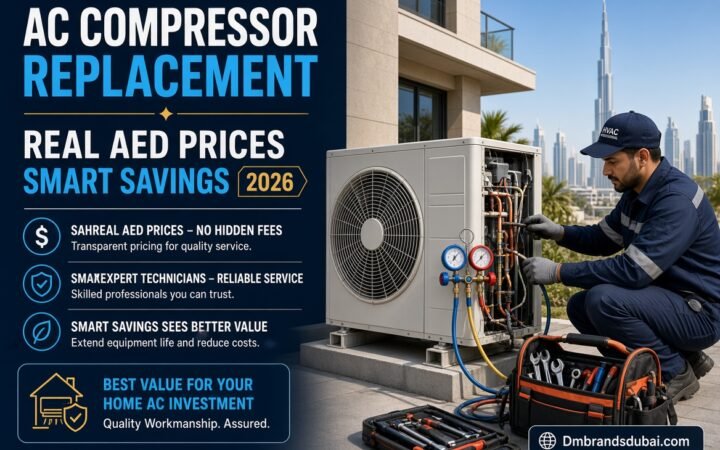Home AC Compressor Replacement Cost in Dubai: Real AED Prices and Smart Savings 2026 - DMBrandsDubai
